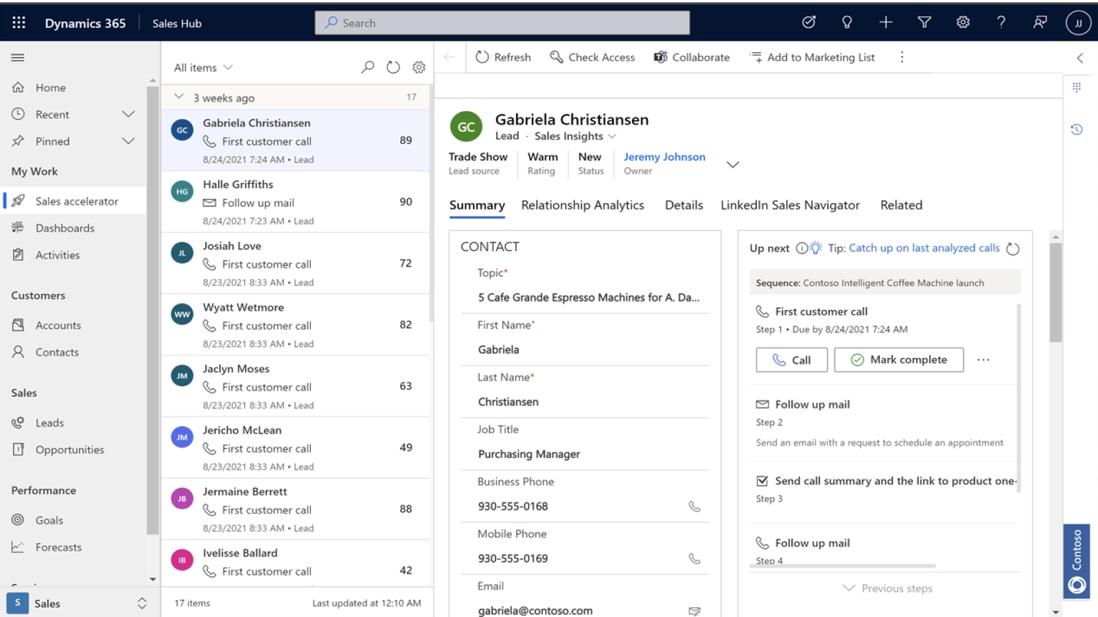 microsoft dynamics 365 sales