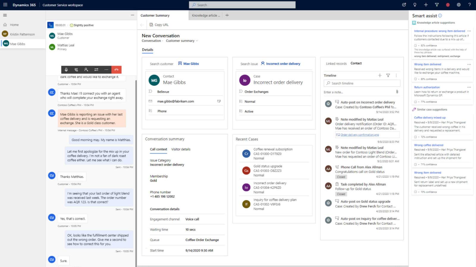 dynamics 365 customer service