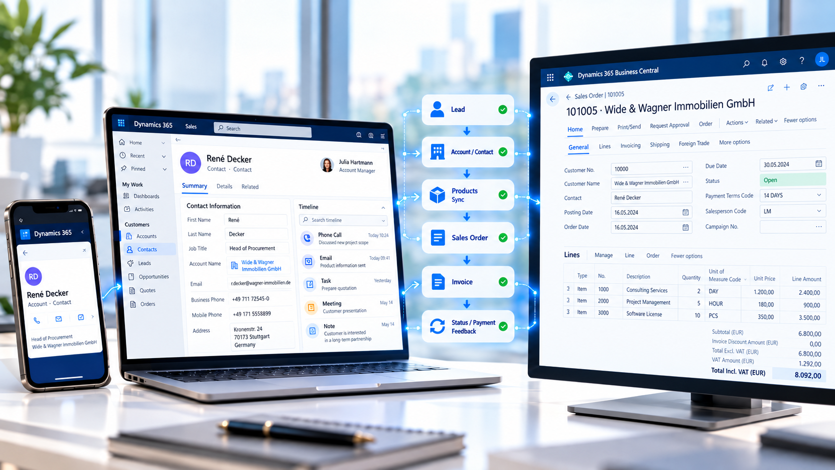 Dynamics CRM Central Integration