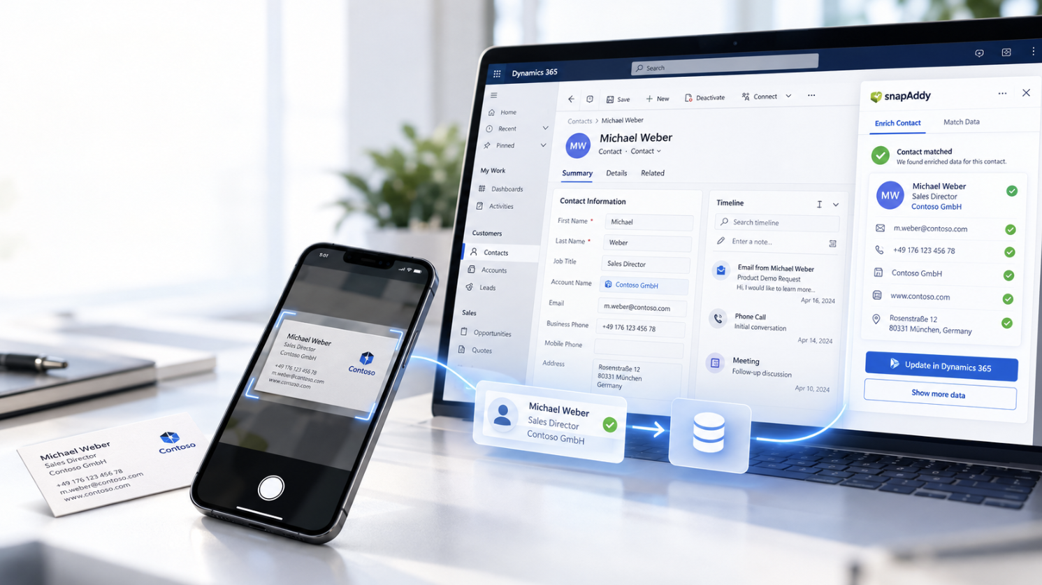snapAddy & Microsoft Dynamics 365